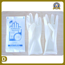 Fournitures médicales de fournitures médicales de gants de latex chirurgical